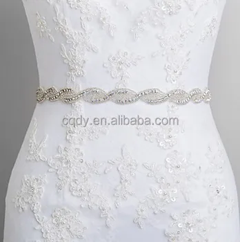 2015 Wedding Dress Sash Rhinestone Belt For Wedding Dress Bridal