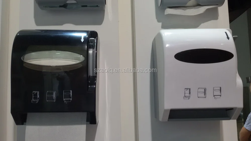 Lever action tissue dispenser,jumbo roll manual hand paper towel dispenser