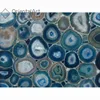 Chinese supplier nature gemstone agate wall and floor decor slabs blue stone