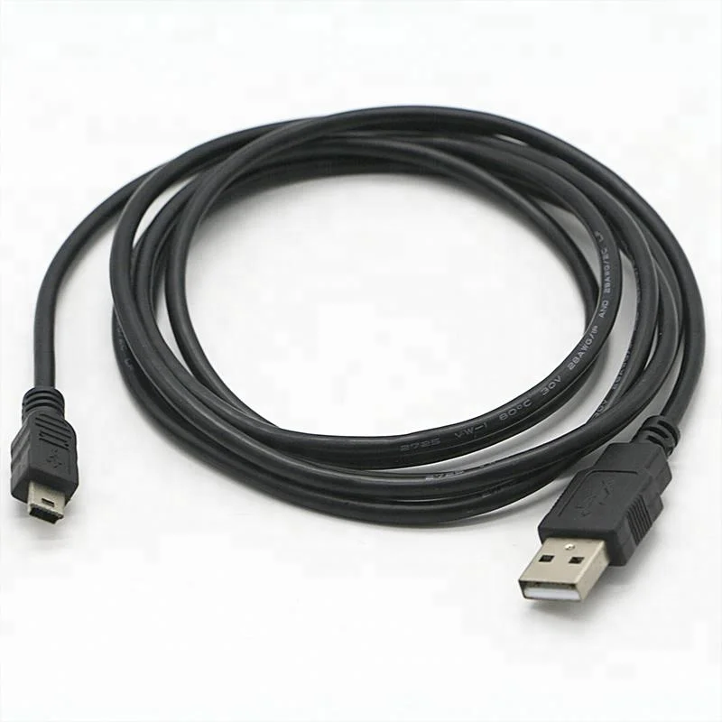 Custom 1m 3m 5m Type A Male to MINI B 5P USB Data Charging Extension Cable 