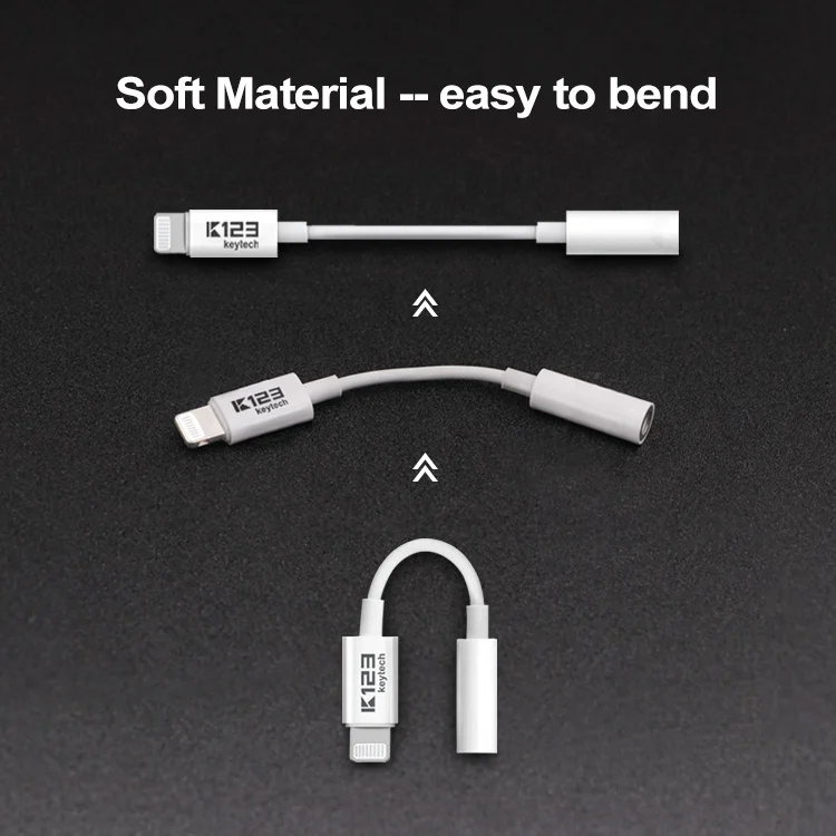 Earphone For Apple Mfi Certified C101 Connector To 3.5mm Headphone