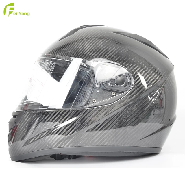 

Supper lightweight and strong real carbon helmet for motorcycle, Black