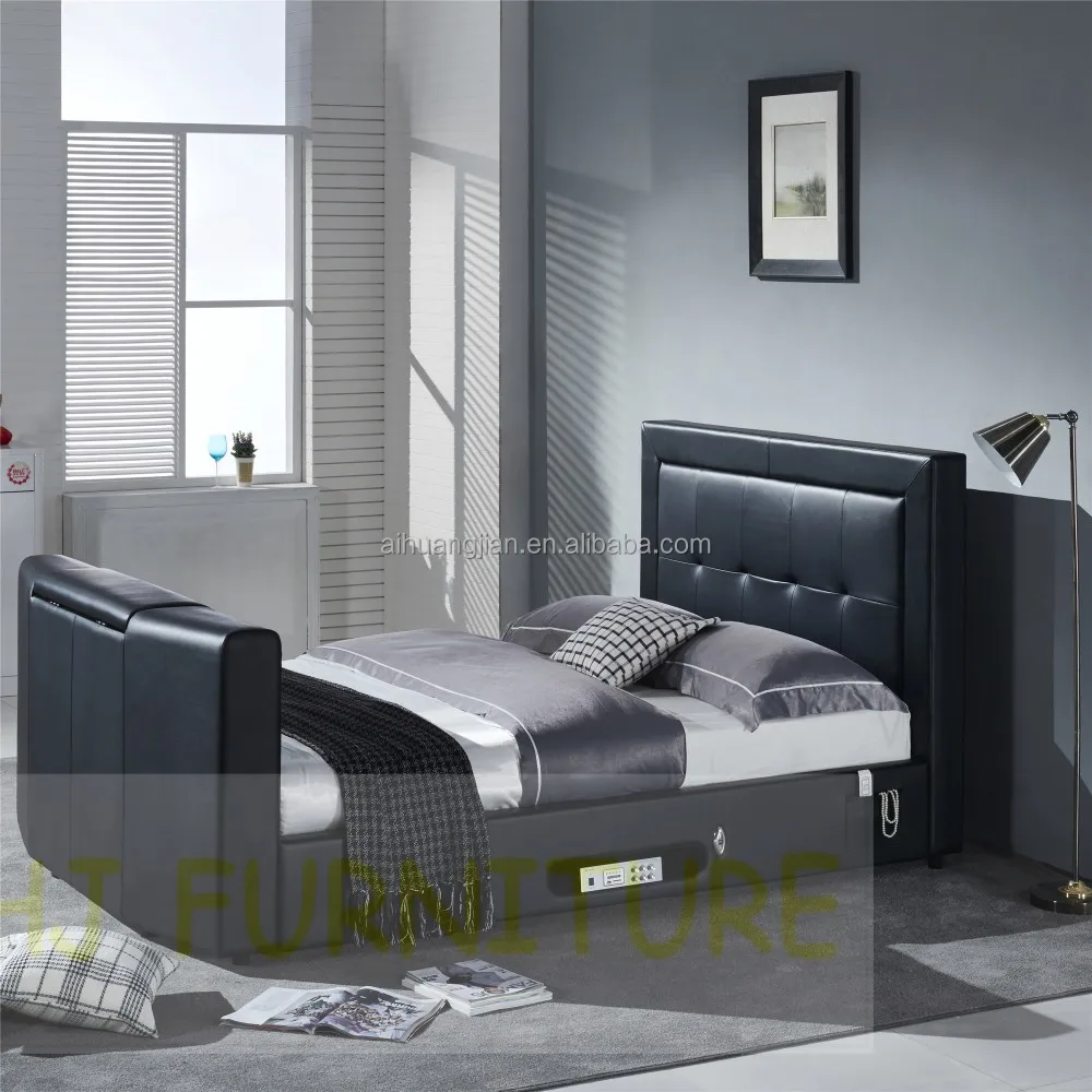 Bett mit tv in trittbrett, bett montieren tv, tv bett bett produkt ... Rundes bett