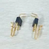 J103 series hasp type single row side mount latch locking miniature rectangular 2 pin right angle PCB electrical connector