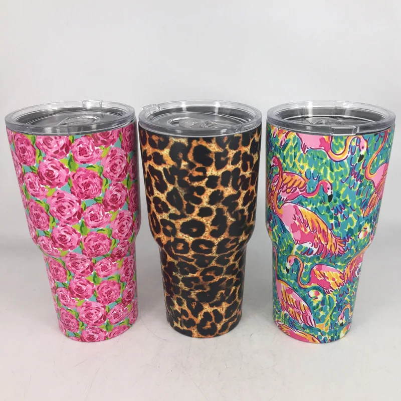 

30oz Leopard Tumblers 30oz Stainless Steel Cup 30oz Insulated Double Wall SS Tumblers