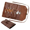 Durable Real Leather Handmade Tool Bag Roll Up Toll Pouch Holder