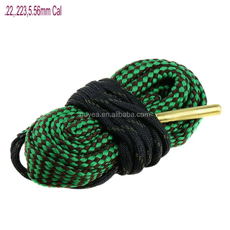 

Bore Snake .22cal .223cal 5.56mm caliber rifle cleaning kit Hunting Boresnake, Green