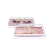 

Shuying SY private label custom empty lash tray clear lash box acrylic eyelash packaging case