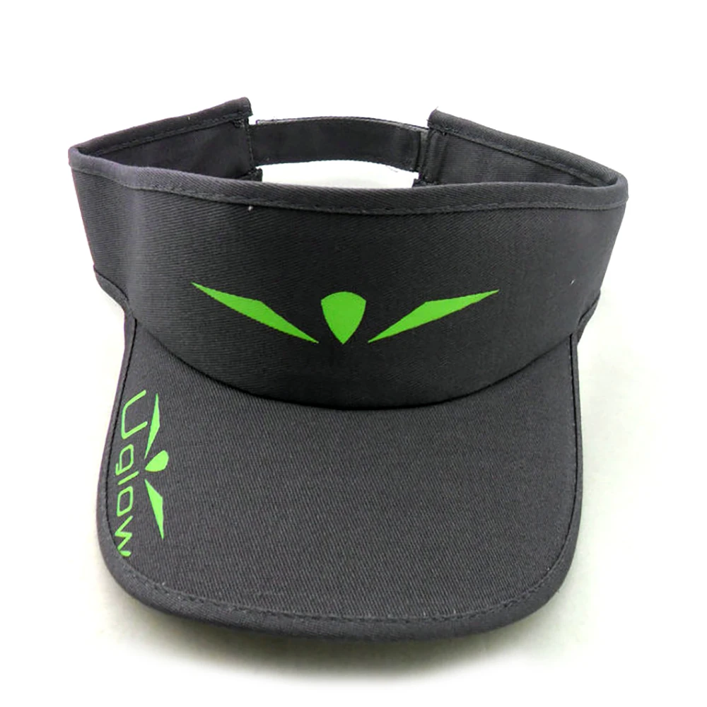 Black Custom Printed Logo Short Visor Cap Sun Visor Cap Buy Visor Cap