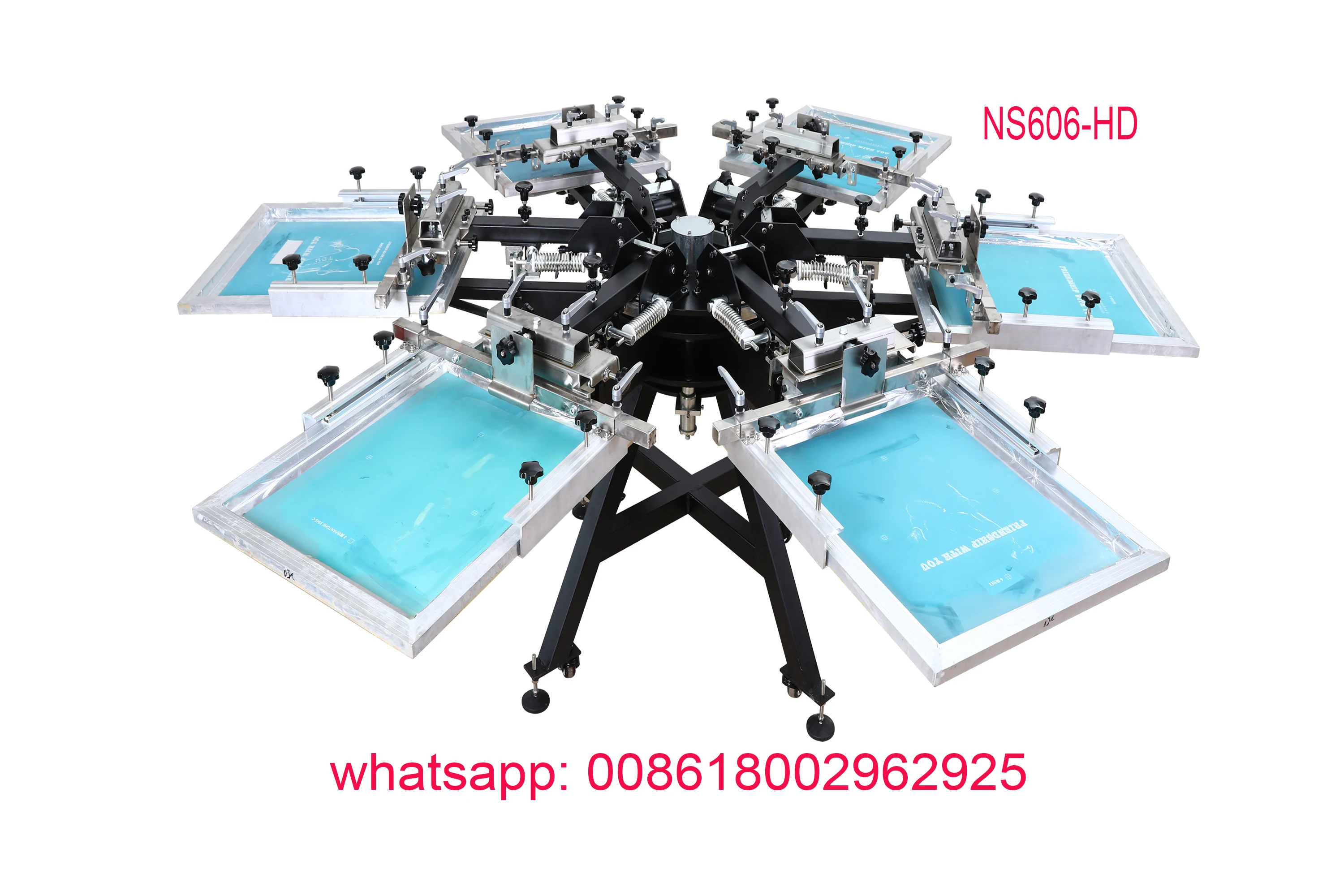 T Shirt Screen Printing Machine Ns606hd Heavy Duty 6 Color Screen