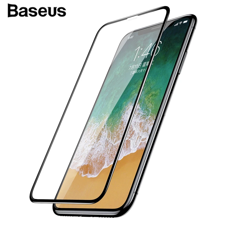 

Wholesale Tempered Glass Screen Protector Mobile phone protective film for iPhone X, Transparent & anti blue light