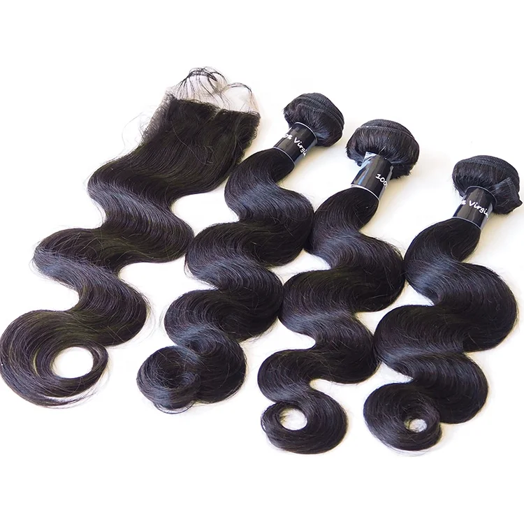 

Fast Delivery Cuticle Aligned Virgin Brazilian Hair Young Girl Body Wave Bundles With Closure