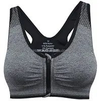 

Sunland Wholesale Custom Womens Girls Fitness Yoga Zipper Cotton Bra Closure Crane Sexy Sports Bra