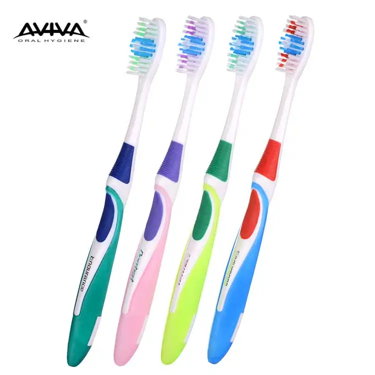Rubber Bristle Toothbrush With High Quality Nylon Bristles And Cover