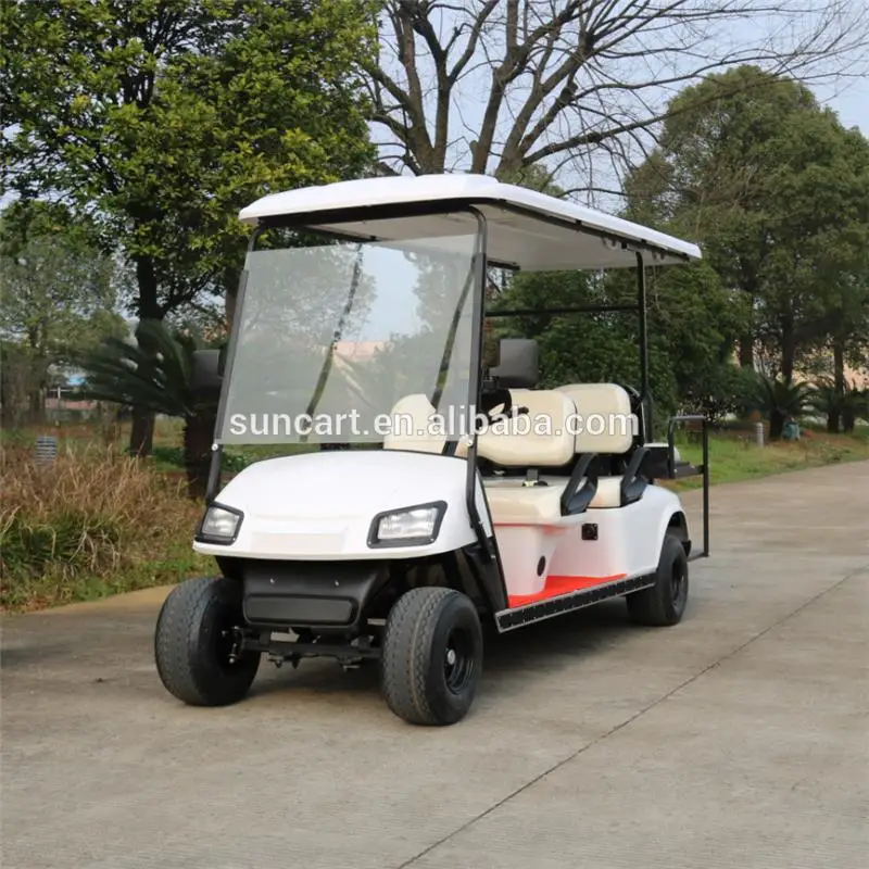 6 seater electric golf car with lawn tire for glof lawn
