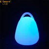 PE plastic flashing led table lamp rechargeable restaurant outdoor led table lamp