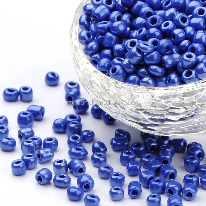 

PandaHall 6/0 Jewelry Opaque Lustered Glass Seed Beads