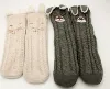 Womens Fashion Cartoon Tube 3D Animal Chunky Knitted Slipper Socks