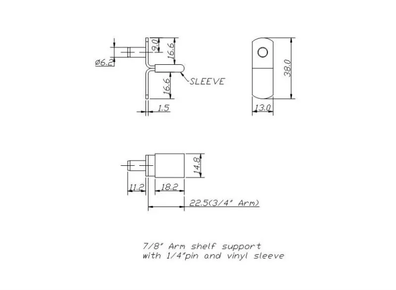 6.2mm Angle Shelf Support Pin With Brown Sleeve Buy Support Pin,Angle