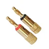 red or black plastic ring gold plated banana plug wholesale