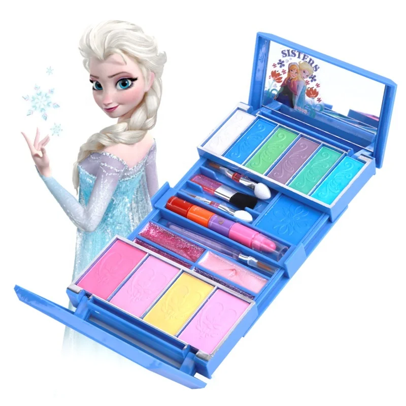 
Disney Frozen foldable Case Toy Make Up set Kit, gift set, Safe, Non Toxic, Washable, Formulated for Children 