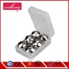 Whiskey Stones - Yukiss Set of 8 with Plastic Storage Box Tongs, Stainless Steel Reusable Wine Ice Cubes, Whiskey