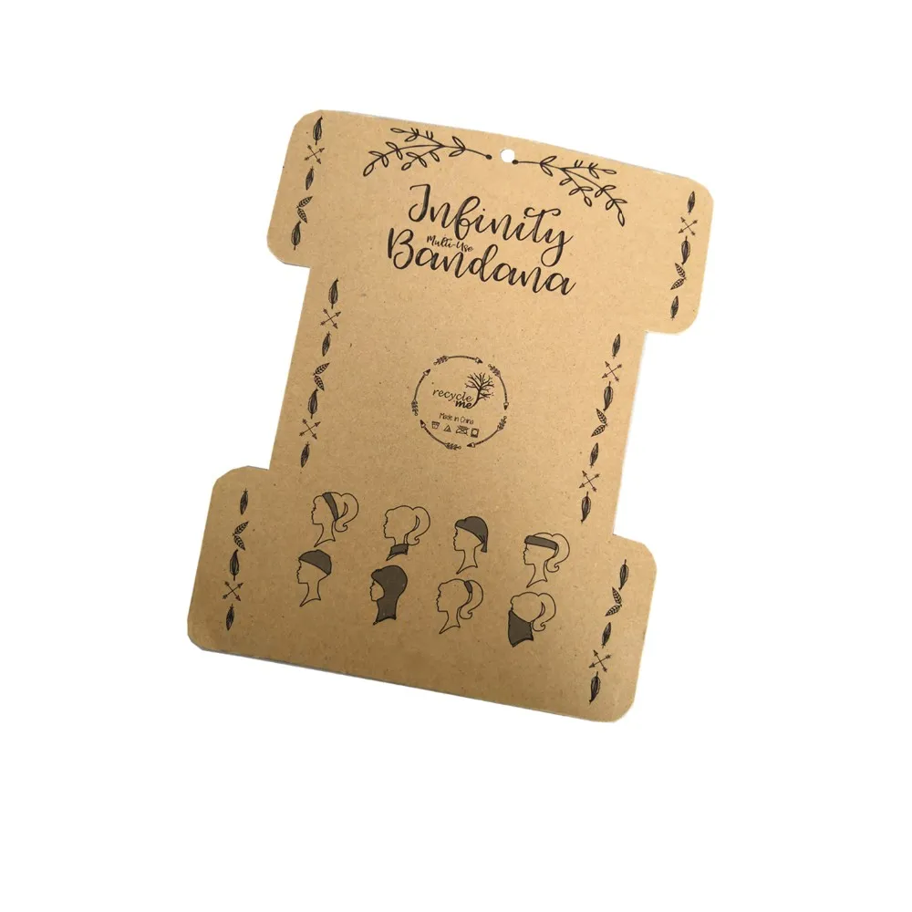 Custom 900gsm Kraft Paper Card Headband Backer Packaging Card Buy