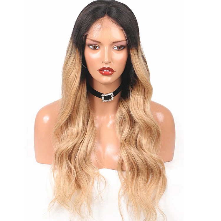 

ombre body wave lace frontal wig brazilian virgin remy sexi women long wig