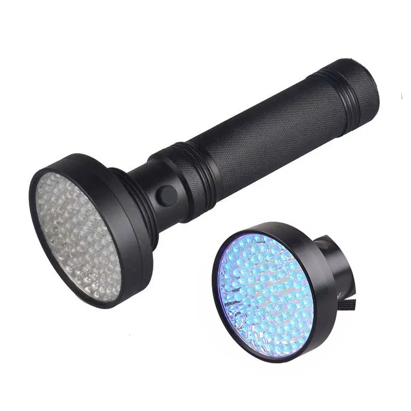 100 Led UV Torch Aluminum Alloy Black Light UV Flashlight