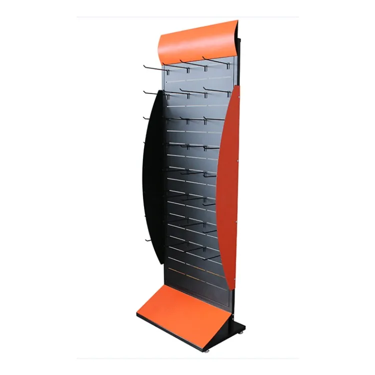 Free Standing Metal Pegboard Display Stand Shelf For Product Buy