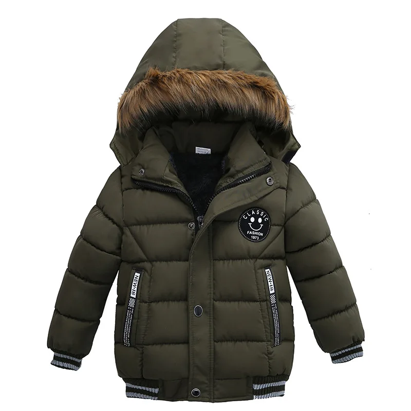 

Children's cotton jacket winter European and American boys thick warm cotton coat, N/a