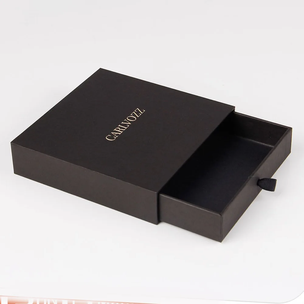 Mdf Material Elegant Custom Packaging Wood Sliding Drawer Box