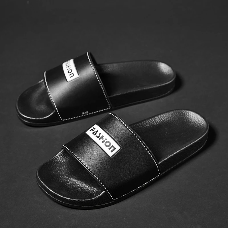 Wholesale Men Fashion Slippers From China,Custom Buckle Slides Mens ...