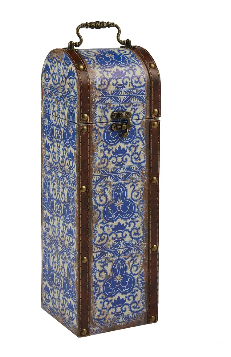 China supplier single bottle empty wooden wine boxes for sale
