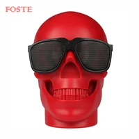 

Skull Wireless Speaker Rechargeable Portable Stereo Bluetooth Speakers with Voice Controlled