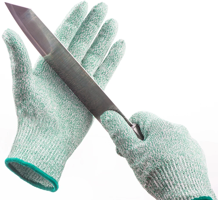 Food Grade Level 5 Cutresistant Hppe Gloves Guantes Anticorte Nivel 5 Anticut Glove Sheet Metal
