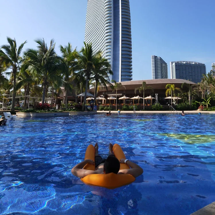 2019 Best sale Swimming air bed Inflatable water floating air bed .jpg