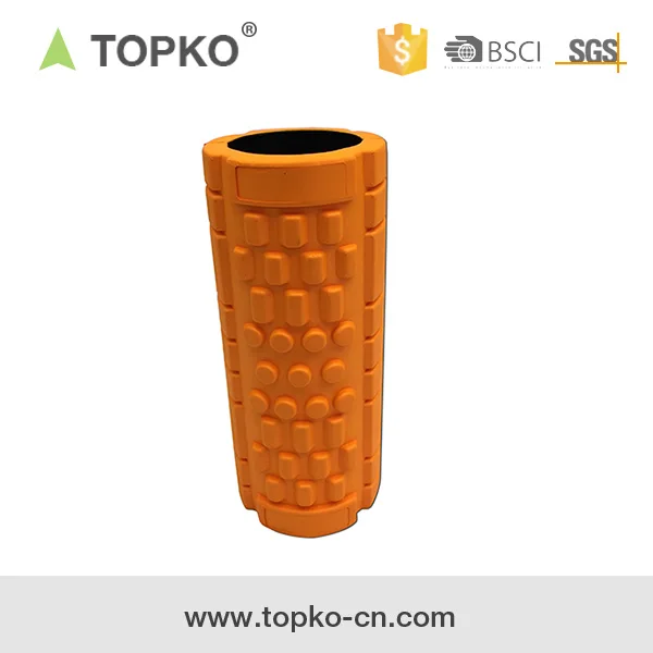 TOPKO high density closed cell EVA foam yoga roller for muscle massage use