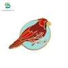 High quality custom made hard enamel bird shape lapel pin