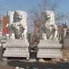 Customized Chinese White Marble Foo Dog Statues for Sale