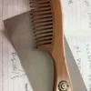 custom logo long handle wood hair comb home use wooden comb