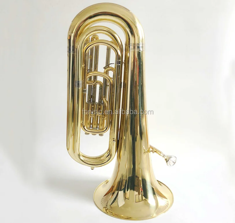 bb key lacquer finish yellow brass piston 3 tuba
