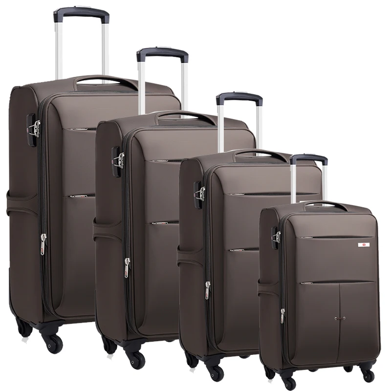 

4pcs 20"/24"/28"/32 inch travel suitcase set Hot Selling Trolley Luggage And Bags, Black,coffee,purple