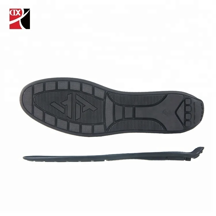 

Driving Shoes Rubber Maker Thin Anti Slip Flexible Loafer Shoe Soles, Black