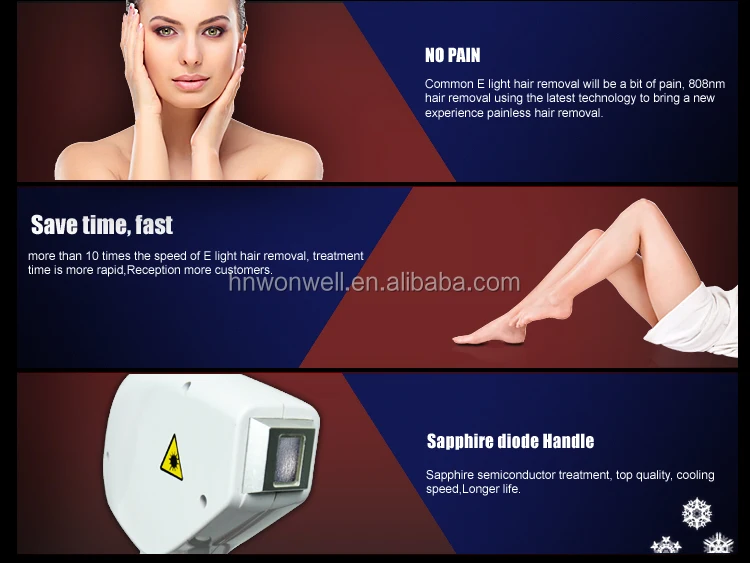 Face lift 940nm Laser hair removal machine for beauty salon