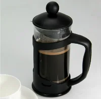 

12-Ounce Portable Black Plastic Coffee Maker French Press