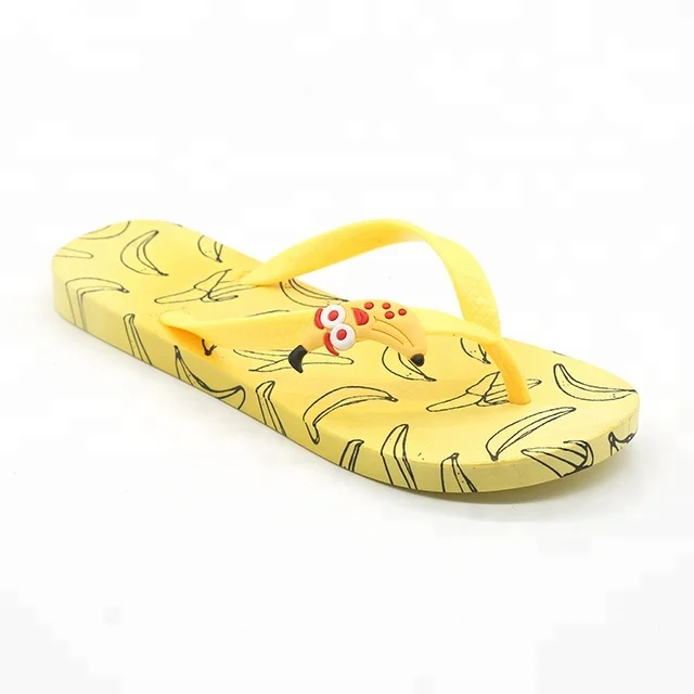 

Yellow Custom Logo Cheap Promotion Beach Slippers Printed PCU Flip Flops, Pink,yellow,requirement