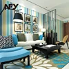 High quality wall coating sound-absorbing room stripe rain bow 3d weave wallpaper for hall