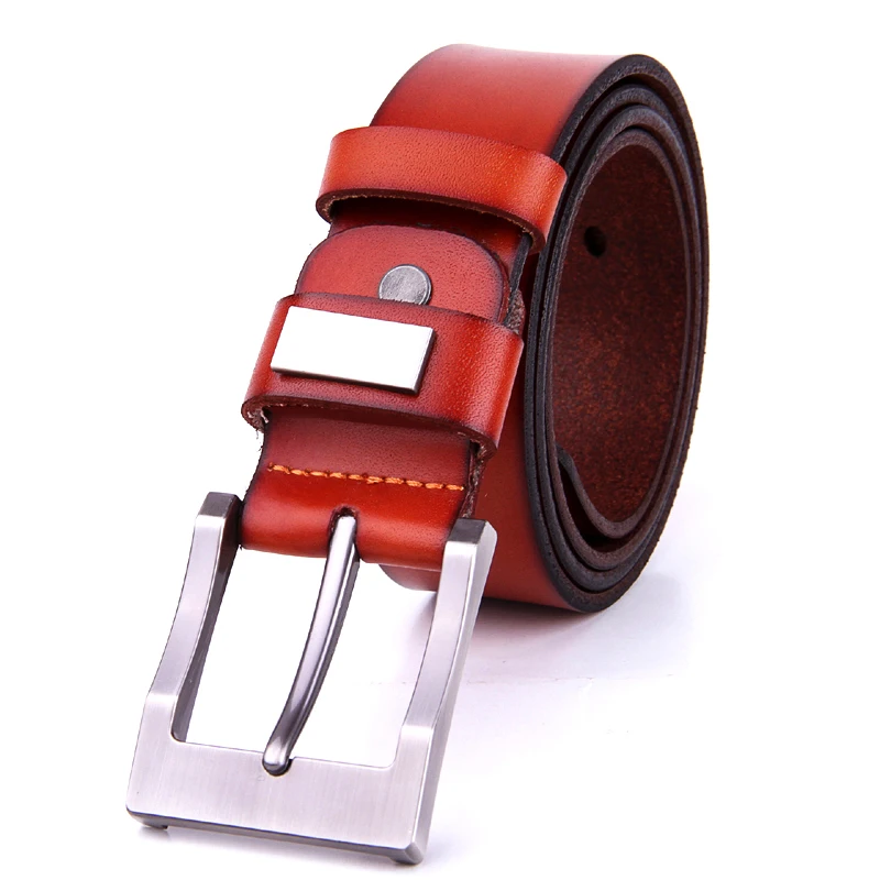 Habitaen Genuine Leather Belts Without Buckle For Men With One Layer Leather