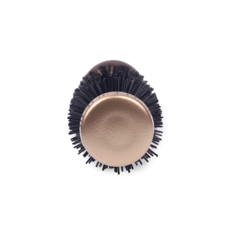 EUREKA 8618CEG-BR Aluminum Barrel Hair Brush Heat-resistant Ceramic Painting Brush Anti-slide Handle Round Hair Brush